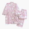 Floral Pyjamas Kimono Set
