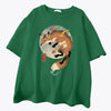 Kitsune Fox Green T-Shirt