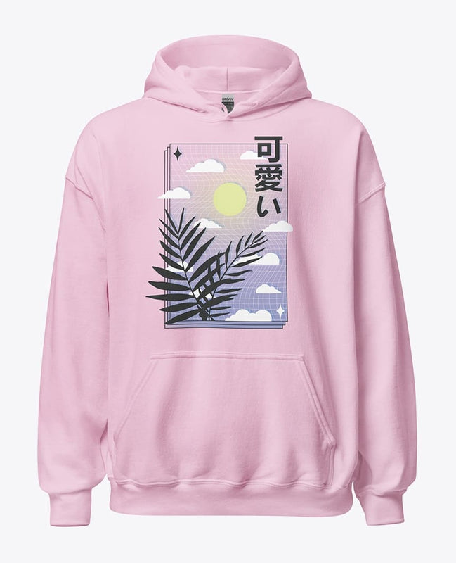 Pink Japanese hoodie