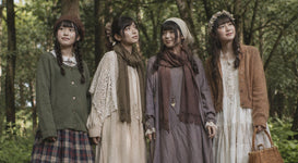 Japanese women's in mori fashion outfits