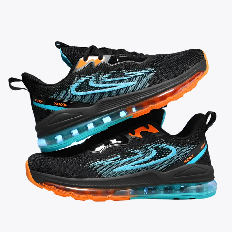 Air Cushion Black Running Shoes