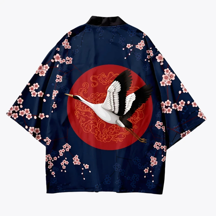 Bird Cherry Blossom Kimono