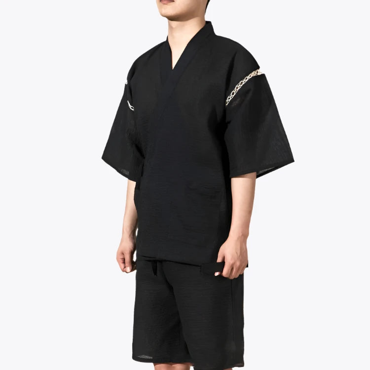 Black Jinbei Sleepwear