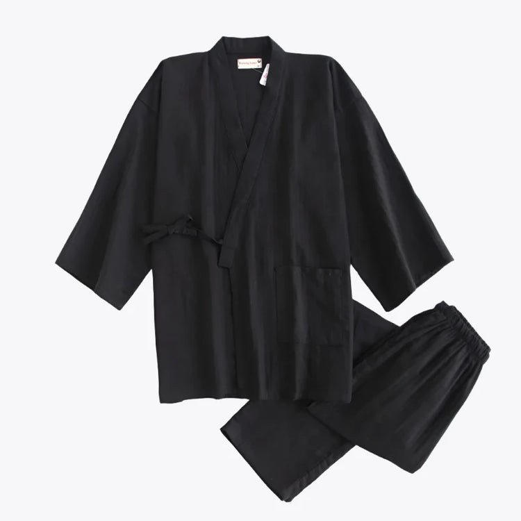 Black samue kimono