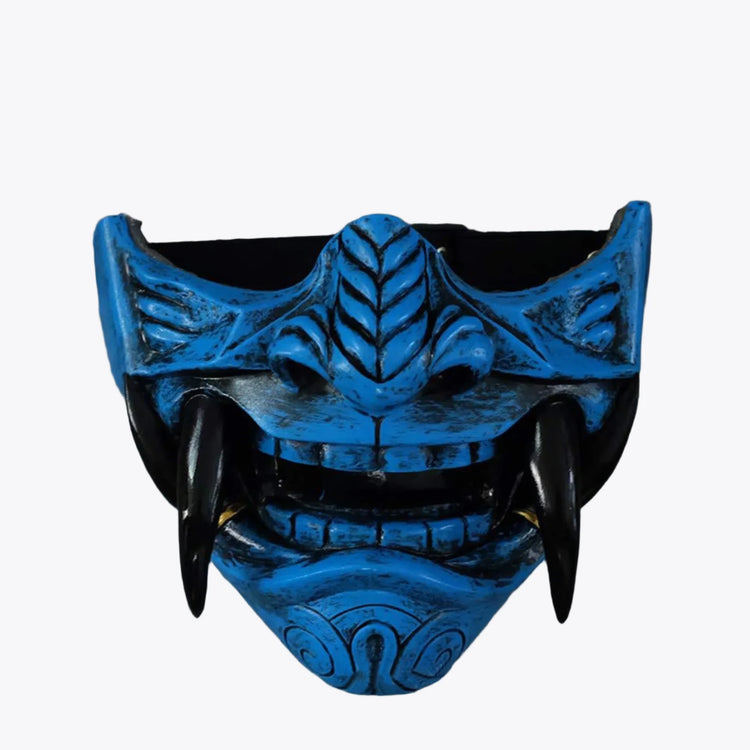 Blue Cosplay Oni Mask