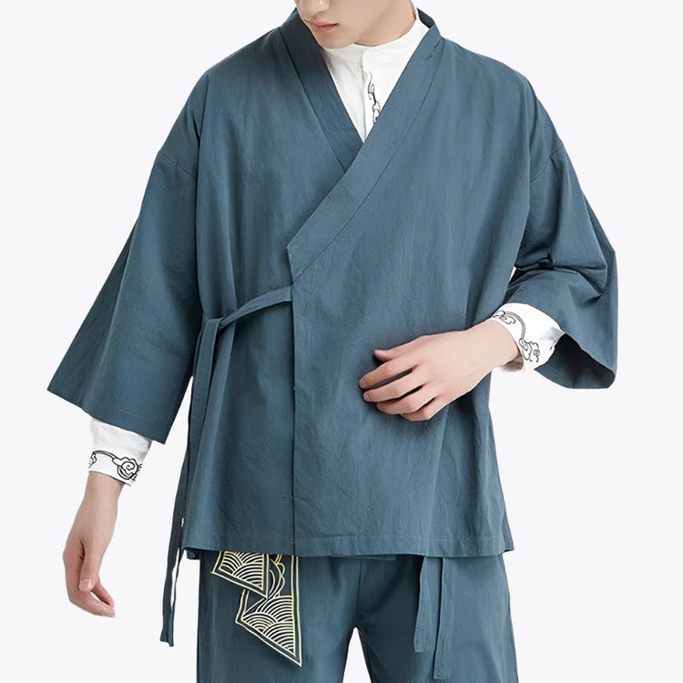 Blue Haori Linen Jacket