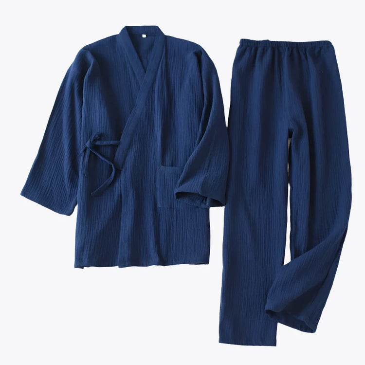 Blue Men's Japanese Pyjamas