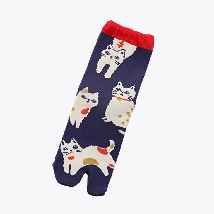 Cat Tabi Socks