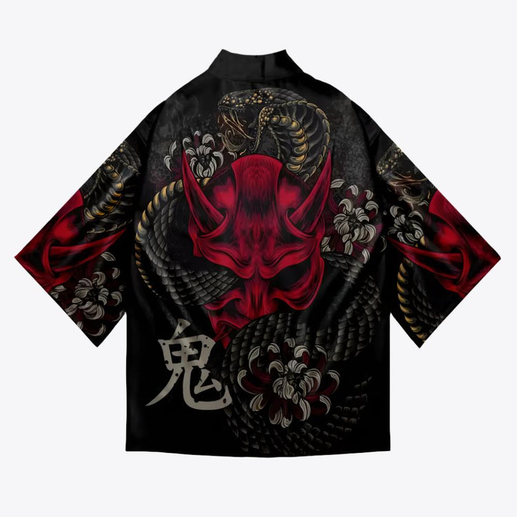 Hannya Mask Kanji Kimono