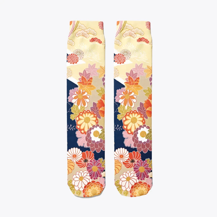 Japanese Flowers Socks