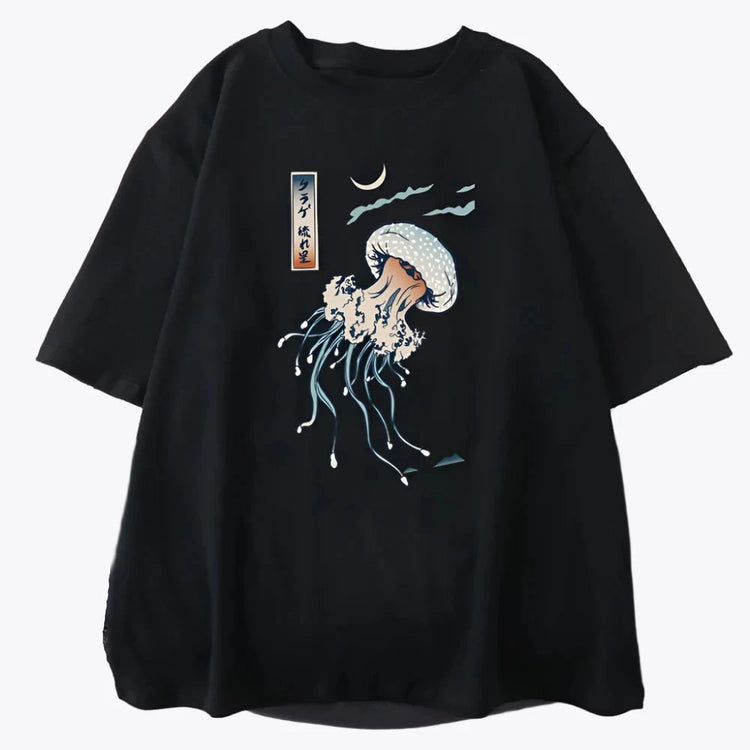 Jellyfish Kanji Black Tee-Shirt