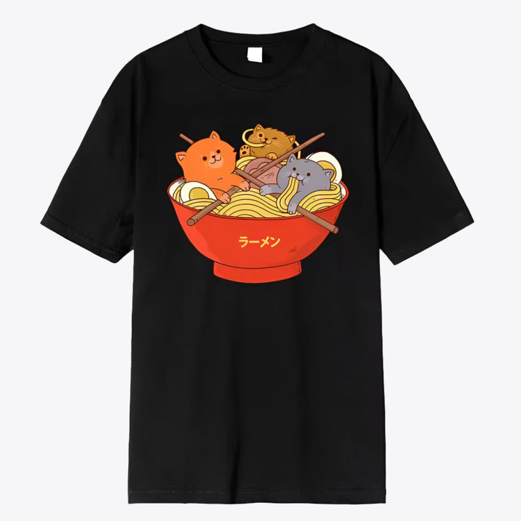 Ramen Noodles Kitten T-Shirt