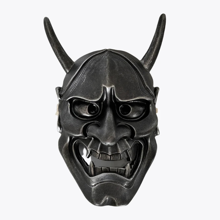 Silver Hannya Oni Mask