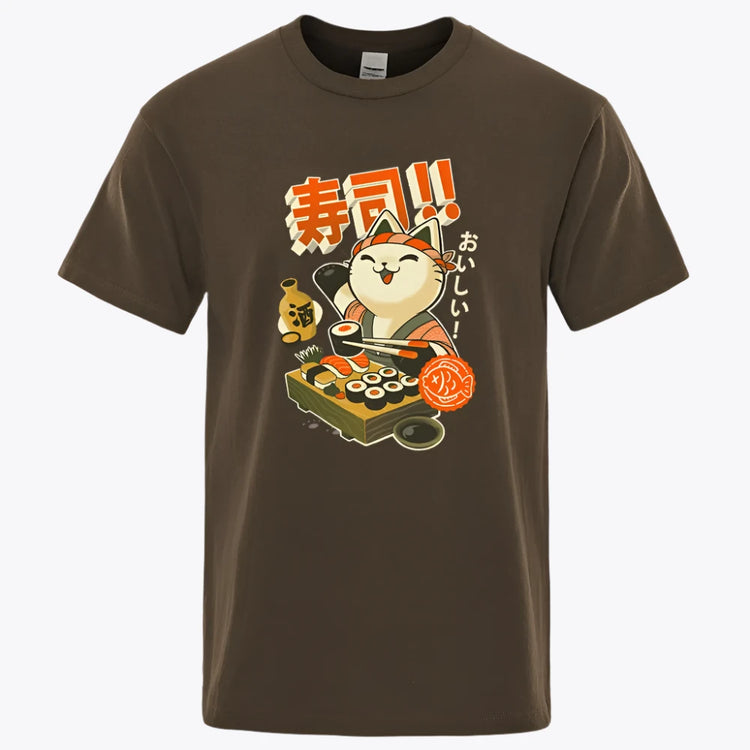 Sushi Cute Cat T-Shirt