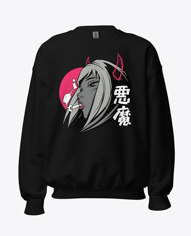 Black anime sweater
