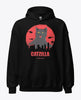 Funny Japanese catzilla hoodie