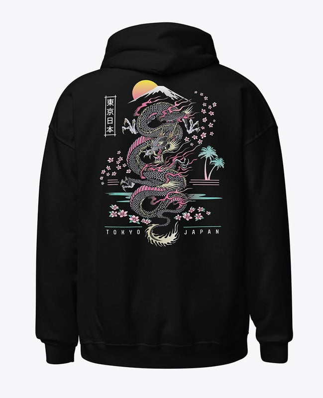 Japanese dragon hoodie