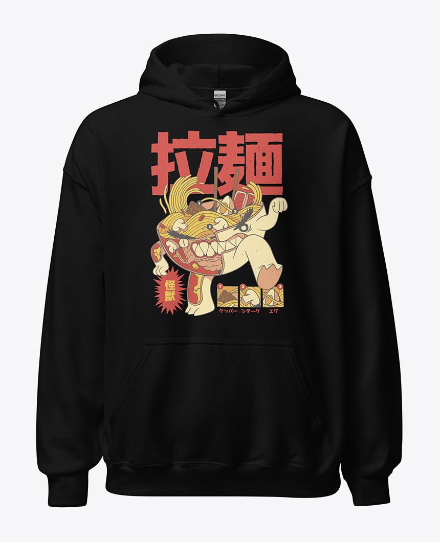 Japanese ghost print hoodie Clearance