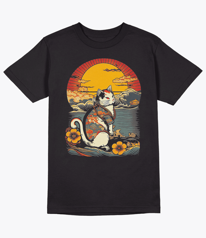 Japanese Vintage Cat T-Shirt