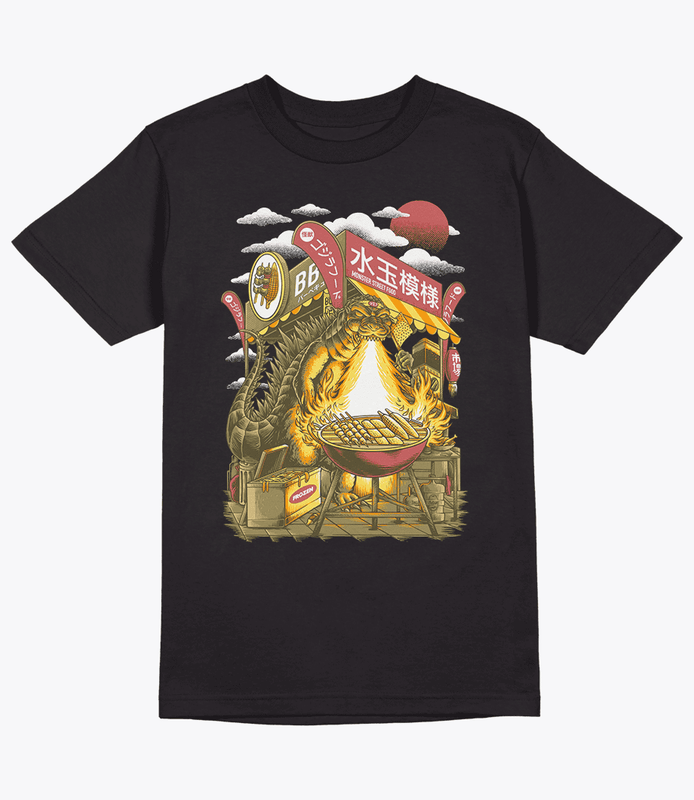 Kaiju street food kanji t-shirt