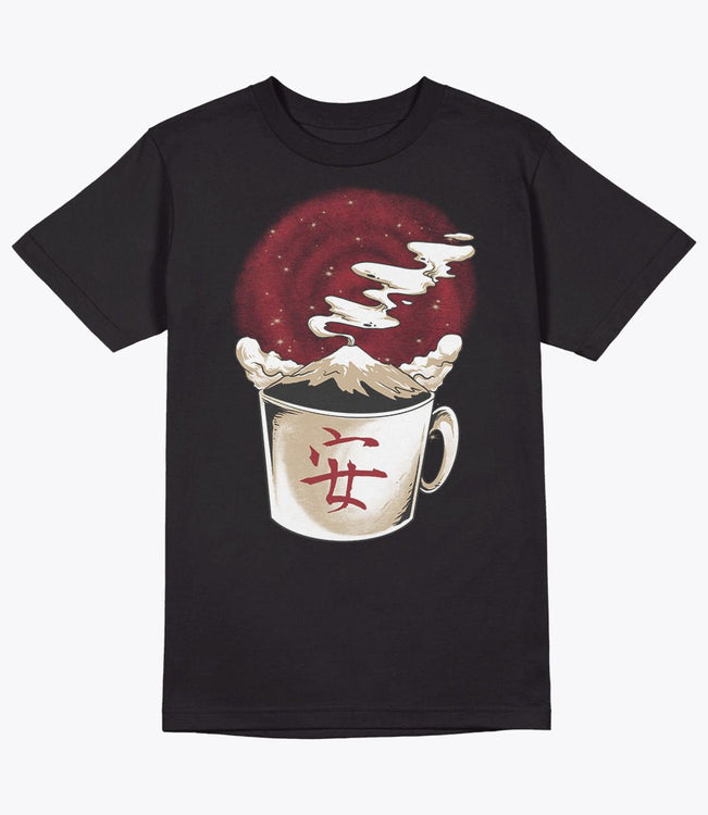 Mount fuji coffee sunrise tee-shirt